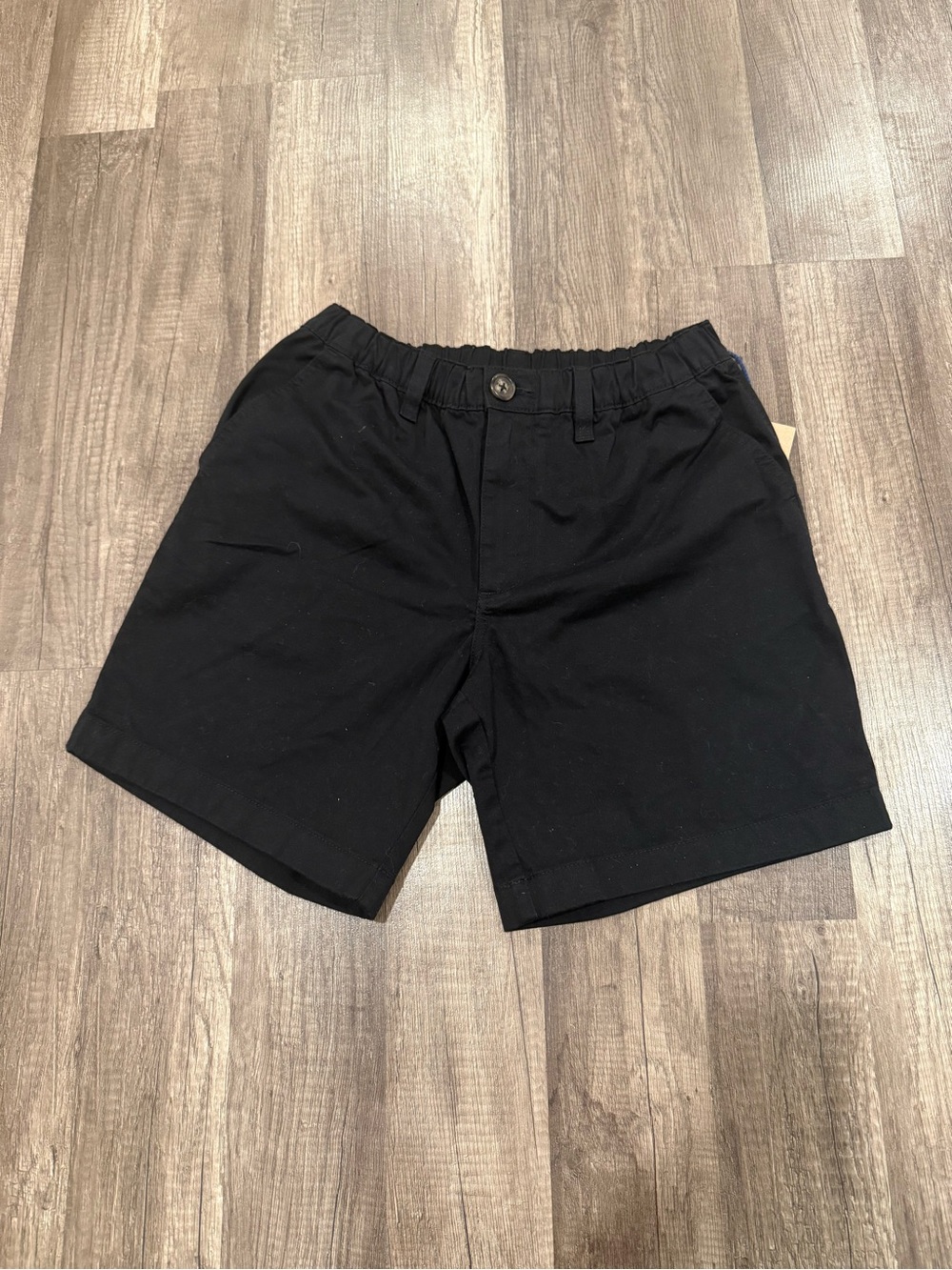 chubbies Black Elastic-Waist Button-Front Men's Shorts